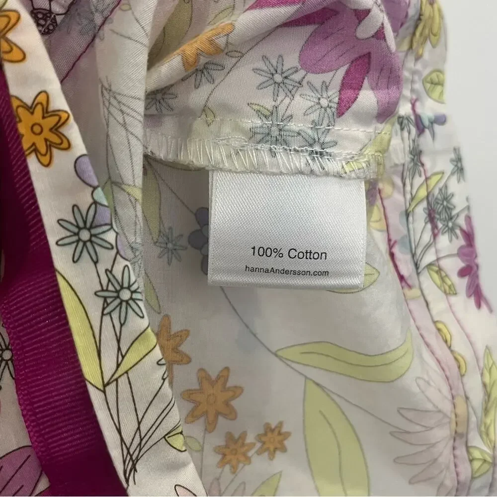 Hanna Andersson Girls Floral Cotton Dress 100 US4